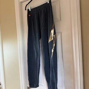 Aviator Nation Charcoal Joggers with Gold Accent